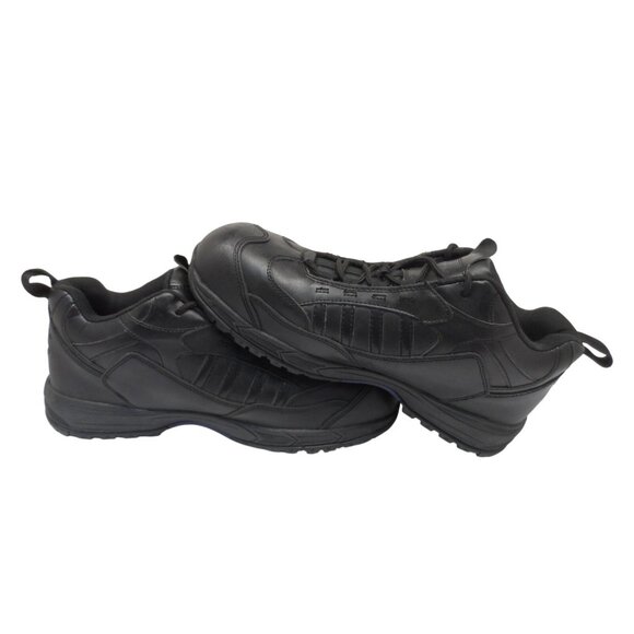 Cintas Men's Low-Cut Steel Toe Work Shoes 83726-35 Black Leather Size 14W - Picture 6 of 8